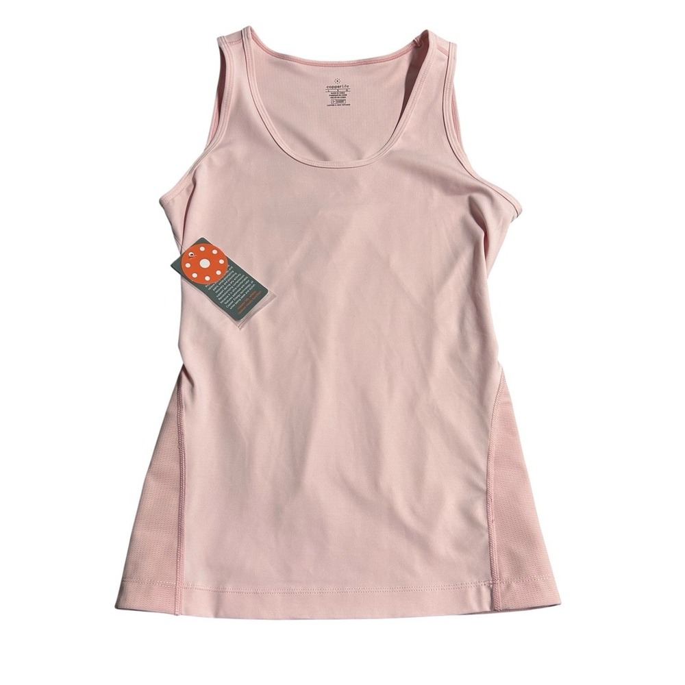 Tommie Copper Women's Lower Back Support Tank Top Light Pink Compression